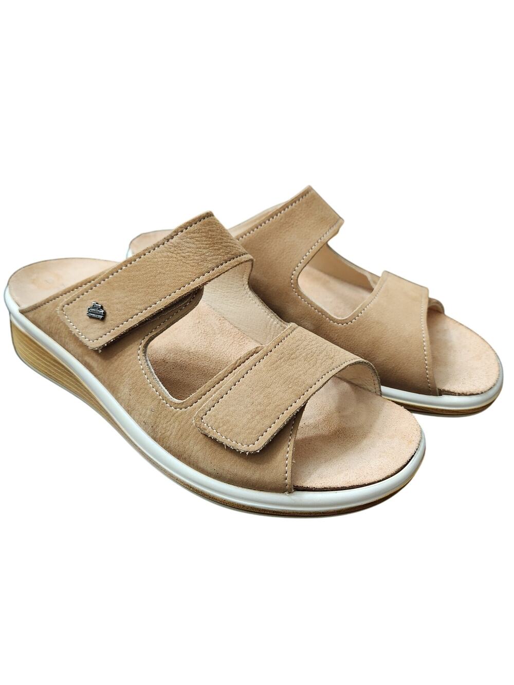 Finn Comfort Morelia Sandals Tan Nubuk Size 37